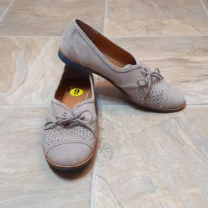 Dolce Vita DV Perforated Suede Oxford Slip Ons